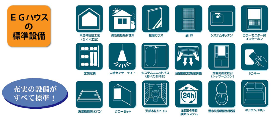 EGハウスの標準設備